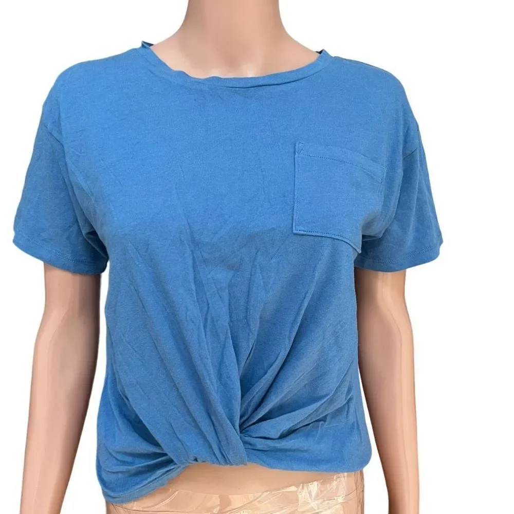 Melrose and Market 100% cotton kids front knit t-shirt size 14-16
